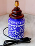 Blue Pottery 6 Burnee Lamp (Without Lampshade)